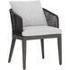Capri Smoke Grey / Copacabana Marble Outdoor Dining Armchair